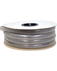 Abbott Rubber 1-3/4 In. x 1-1/4 In. x 50 Ft. Clear T12 Braided PVC Tubing, Bulk Spool