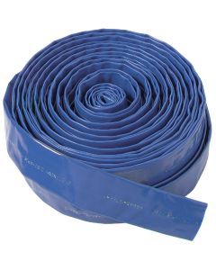 Abbott Rubber 2 In. x 150 Ft. Blue Lay Flat Economy Discharge Hose, Bulk