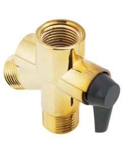 Do it 1/2 In. Polished Brass Plastic Shower Diverter