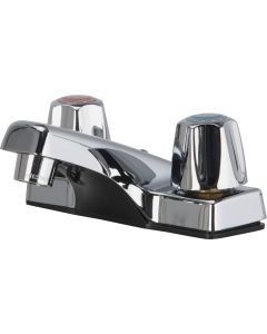 Home Impressions Chrome 2-Handle Lever 4 In. Centerset Bathroom Faucet