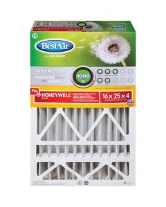 BestAir 16 In. x 25 In. x 4 In. Honeywell MERV 8 Deep Pleat Furnace Filter