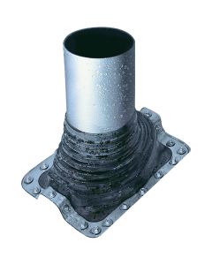 Oatey Master Flash 3 In. x 6 In. Aluminum w/EPDM Rubber Roof Pipe Flashing