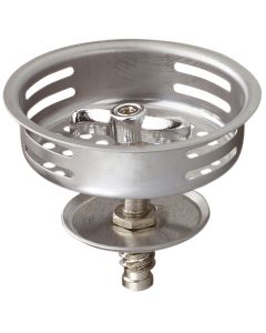 Do it 3-1/2 In. Stainless Steel Turn2Seal Threaded Post Basket Strainer Stopper