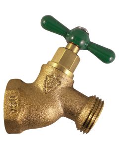 Arrowhead Brass 1/2 In. FIP x 3/4 In. Male Hose Thread No-Kink Hose Bibb