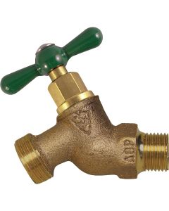 Arrowhead Brass 3/4 In. MIP x 3/4 In. Male Hose Thread No-Kink Loose Key Hose Bibb