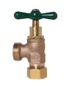 Arrowhead Brass Green 1/2 In. Copper Compression x 3/4 In. HT Washing Machine Valve