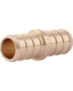 SharkBite Lead-Free Insert 1/2 In. Barb x 1/2 In. Barb Brass PEX Coupling (25-Pack)