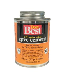 Do it Best 8 Oz. Regular Bodied Orange CPVC Cement