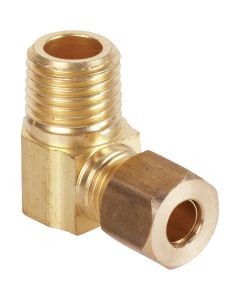 Do it 1/4 In. x 1/4 In. Male 90 Deg. Low Lead Compression Brass Elbow (1/4 Bend)