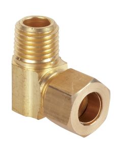 Do it 3/8 In. x 1/4 In. Male 90 Deg. Low Lead Compression Brass Elbow (1/4 Bend)