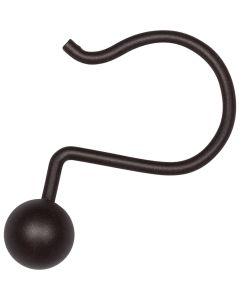 Zenna Home Bronze Aluminum Shower Curtain Ball Hook (12-Count)