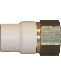 Charlotte Pipe 1/2 In. Slip x Brass FIP CPVC Transition Adapter