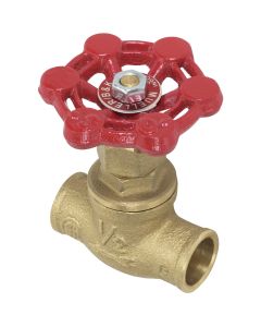ProLine 3/4 In. SWT x 3/4 In. SWT Brass Stop Valve
