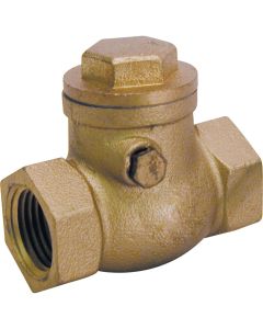 ProLine Brass 3/4 In. FIP x 3/4 In. FIP Lead-Free Swing Check Valve