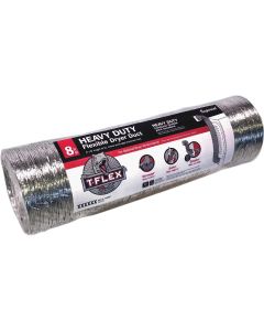 Imperial T-Flex 4 In. x 8 Ft. Aluminum Semi-Rigid Dryer Duct