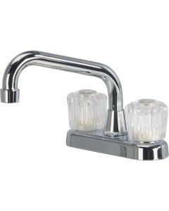 Home Impressions Chrome 4 In. Center 2-Handle Laundry Faucet