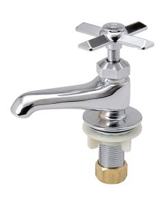 B & K Polished Chrome 2.2 GPM Self-Closing Basin Faucet