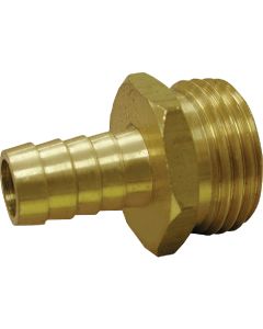 Anderson Metals 1/2 In. Barb x 3/4 In. MHT Brass Hose Barb