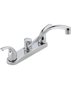 Peerless Dual Handle Lever Kitchen Faucet, Chrome