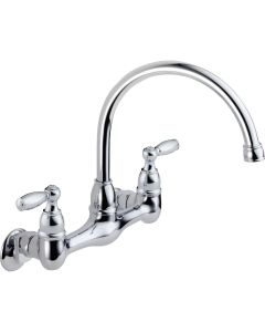 Peerless Claymore 2 Handle Wall Mount Kitchen Faucet