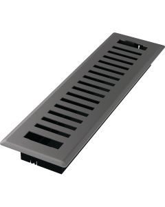 Imperial Montezuma 2-1/4 In. x 12 In. Gray Granite Steel Floor Register