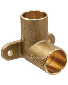 NIBCO 1/2 In. CxC 90 Deg. Low Lead Drop Ear Copper Elbow (1/4 Bend)