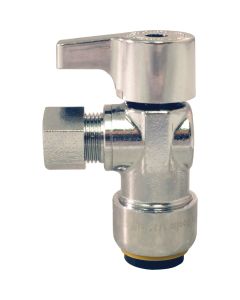 Apollo Retail 3/8 In. OD X 1/2 In. QC Quick Connect Angle Valve