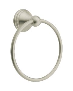 Moen Preston Brushed Nickel 6.25 In. Towel Ring