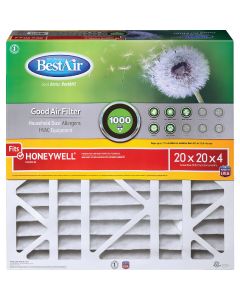 BestAir 20 In. x 20 In. x 4 In. Honeywell MERV 8 Deep Pleat Furnace Filter