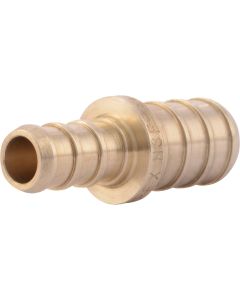 SharkBite Lead-Free Insert 3/8 In. Barb x 1/2 In. Barb Brass PEX Coupling