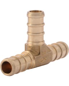 SharkBite 3/8 In. x 3/8 In. x 3/8 In. Barb Brass PEX Tee