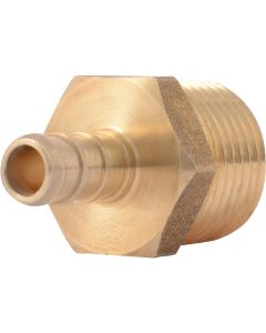 SharkBite 3/8 In. CF x 1/2 In. MPT Brass PEX Adapter