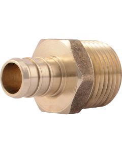 SharkBite 1/2 In. CF x 1/2 In. MPT Brass PEX Adapter