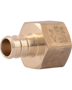 SharkBite 1/2 In. Barb x 1/2 In. FIP Brass PEX Adapter