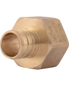 SharkBite 3/4 In. Barb x 3/4 In. FIP Brass PEX Adapter