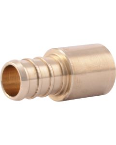 SharkBite 1/2 In. Male Sweat x 1/2 In. CF Brass PEX Adapter