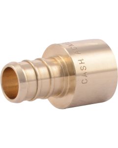 SharkBite 1/2 In. Female Sweat x 1/2 In. CF Brass PEX Adapter