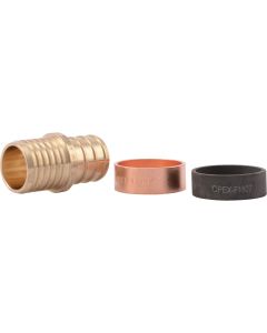 SharkBite Crimp Transition Low Lead 3/4 In. Polybutylene, Brass PEX Coupling