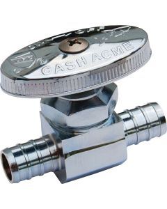 SharkBite 1/2 In. CF x 1/2 In. CF Multi-Turn Straight PEX Stop Valve