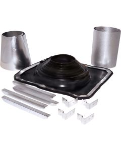 SELKIRK 5 to 8 In. Galvanized w/EDPM Roof Pipe Flashing Boot Kit