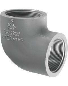 Charlotte Pipe 1/2 In. Female x Female Schedule 80 90 Deg. PVC Elbow (1/4 Bend)