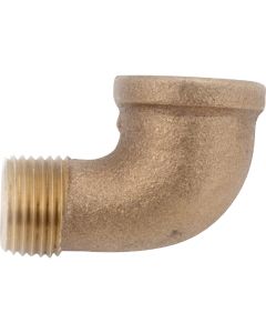 Anderson Metals 1/8 In. 90 Deg. Red Brass Threaded Elbow (1/4 Bend)