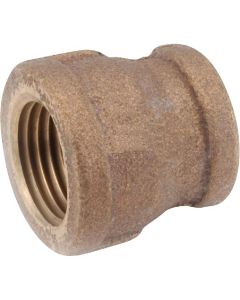 Anderson Metals 1/2 In. x 3/8 In. Threaded Reducing Brass Coupling