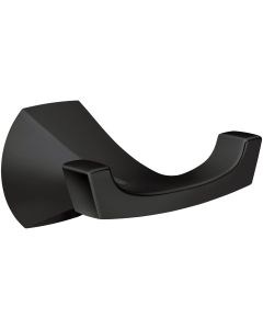 Moen Lindor Matte Black Double Robe Hook