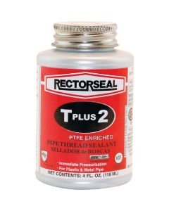 Rectorseal T Plus 4 Fl. Oz. White Pipe Thread Sealant with PTFE