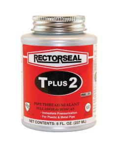 Rectorseal T Plus 8 Fl. Oz. White Pipe Thread Sealant with PTFE