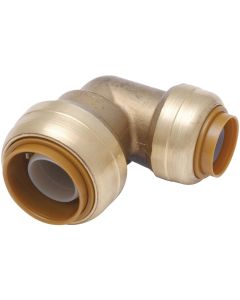 SharkBite 3/4 In. x 1/2 In. Push-to-Connect Reducing Brass Elbow (1/4 Bend)