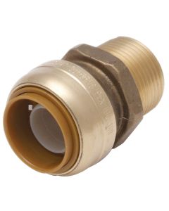 Sharkbite 1/2 In. x 3/4 In. Reducing Brass Push-to-Connect Male Adapter