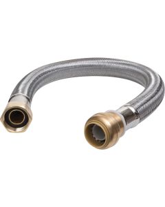 SharkBite 3/4 In. SB X 3/4 In. FIP X 18 In. L Braided Flexible Water Heater Connector