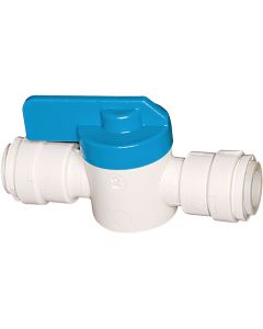 Watts 1/4 In. OD X 1/4 In. QC Plastic Plastic Push Valve